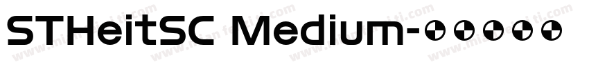 STHeitSC Medium字体转换